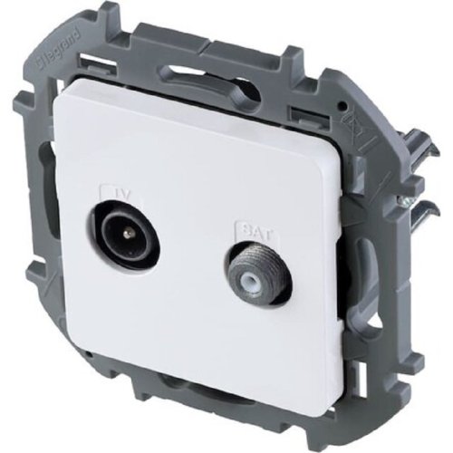 Розетка TV+SAT Звезда без рамки Legrand Inspiria 1-м белый картинка